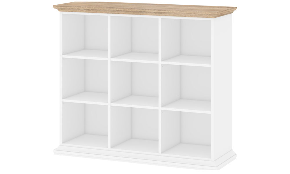Librería baja PARMA Conforama como ordenar tu habitacion