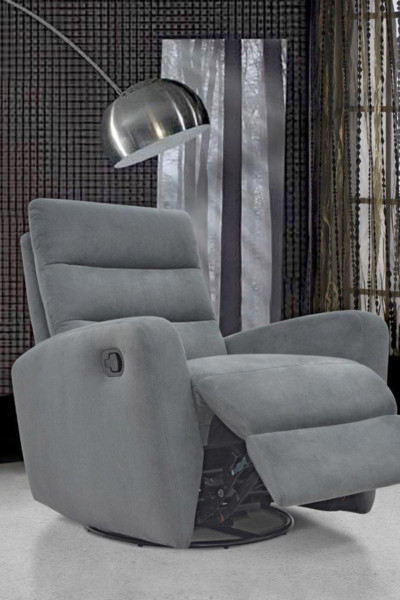 regalos para padres - Sillón relax y giratorio MATEO de Conforama, con regulador de respaldo y reposapiés