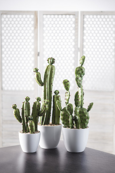 regalos para padres - Surtido Cactus artificial en maceta 63 cm de Conforama