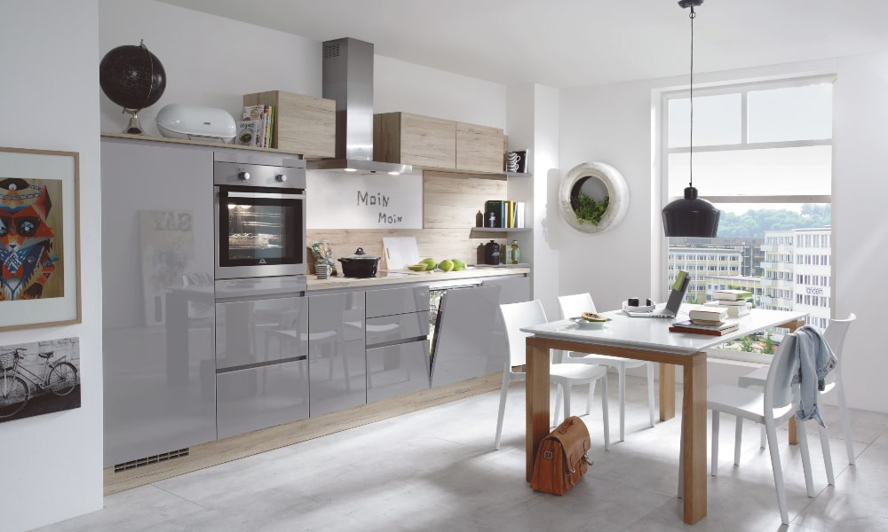 Cocina CORIANDRE con diseño lineal feng shui cocina