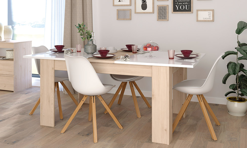 La decoración moderna nórdica pasa por combinar materiales naturales como la madera y usar como lienzo la base en blanco. El binomio blanco-negro puede ser ideal para los detalles decoración moderna