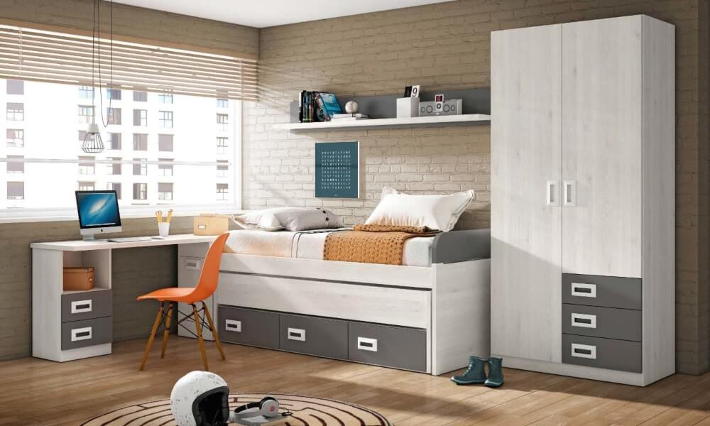 Colección dormitorio juvenil INFINITY habitacion chico muebles