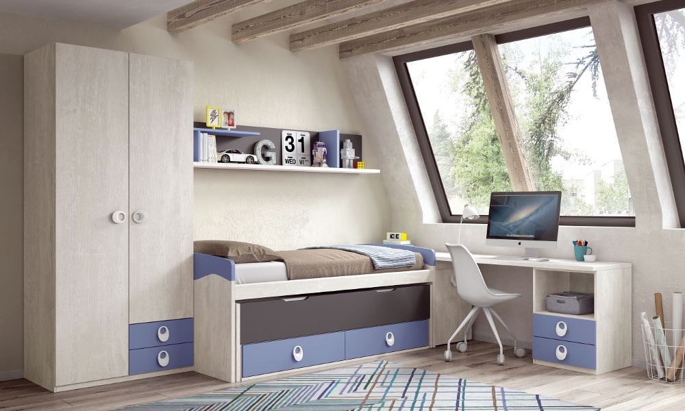 Dormitorio juvenil serie COLORS ideas habitacion chico