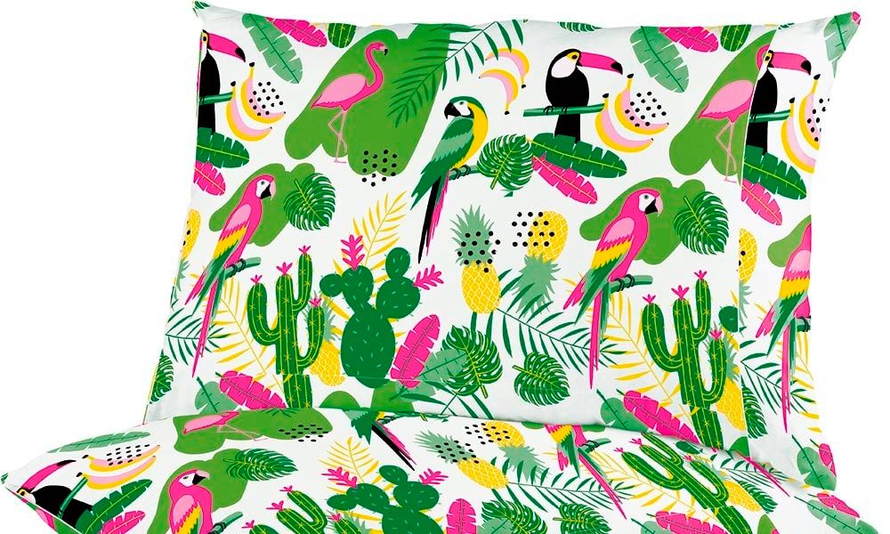 cojines vivos con flores y aves para sofa beige