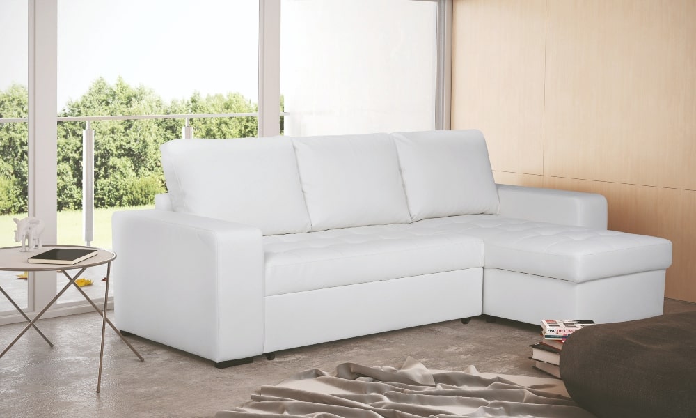 como limpiar sofa de piel blanco