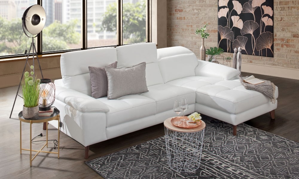 como limpiar sofa de piel blanco