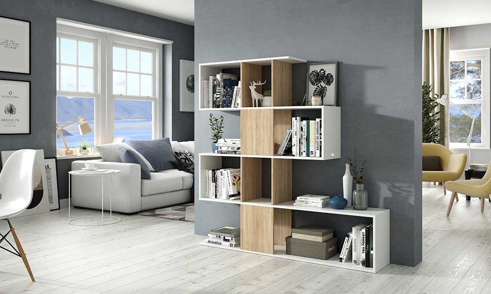 decorar con estanterias