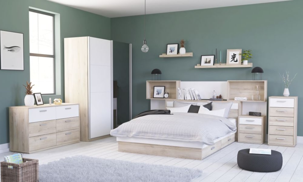 cama hecha con palets