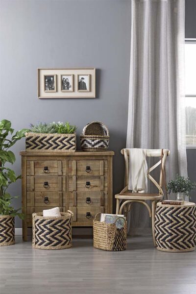 La cesta de mimbre ASHLEY es perfecta para combinar en ambientes de estilo étnico estilo etnico decoracion
